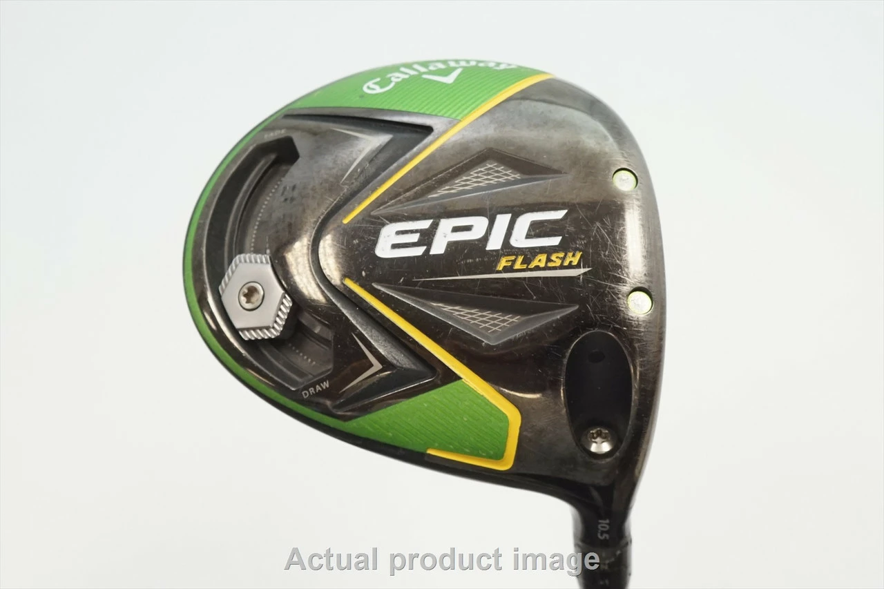Callaway Epic Flash 10.5° Driver Regular Flex Synergy 0967374 Good 3 Callaway Epic Flash 10.5° Driver Regular Flex Synergy 0967374 Good